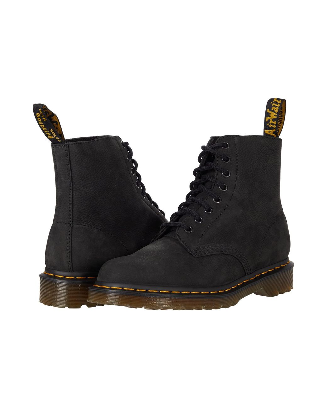 Dr. Martens Leather 1460 Pascal Milled Nubuck in Black | Lyst