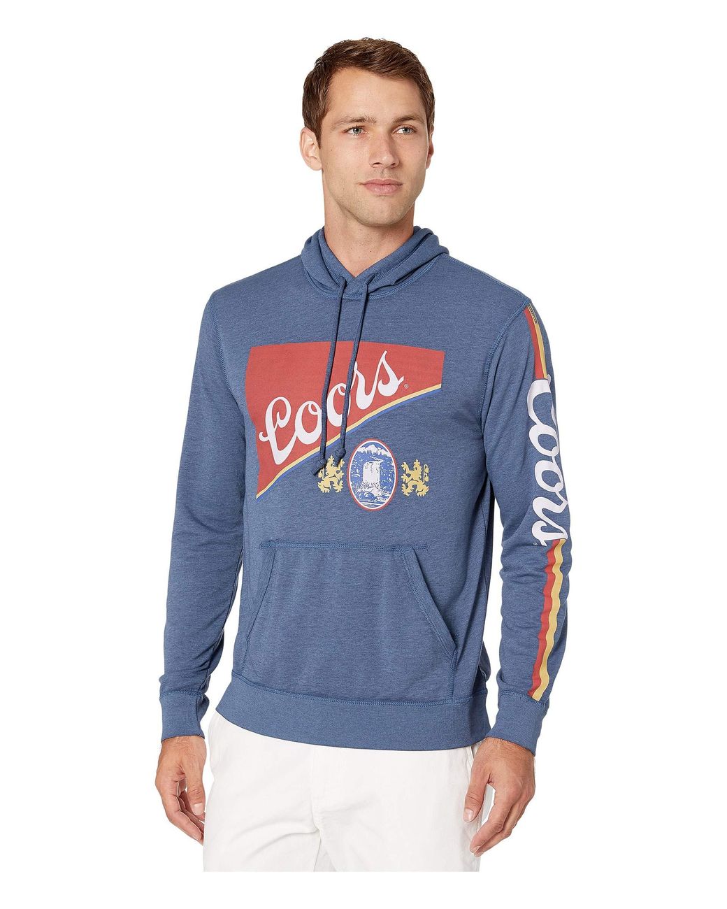 Lucky Brand Cotton Coors Banquet Hoodie in Navy (Blue) for Men - Lyst