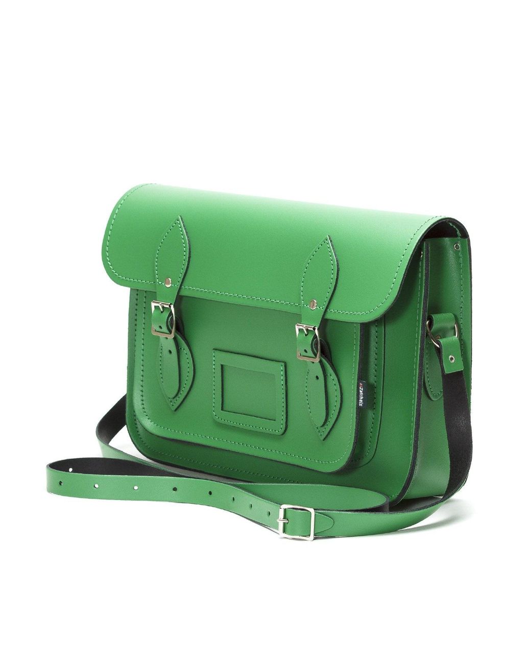 Zatchels Green Handmade Leather Satchel