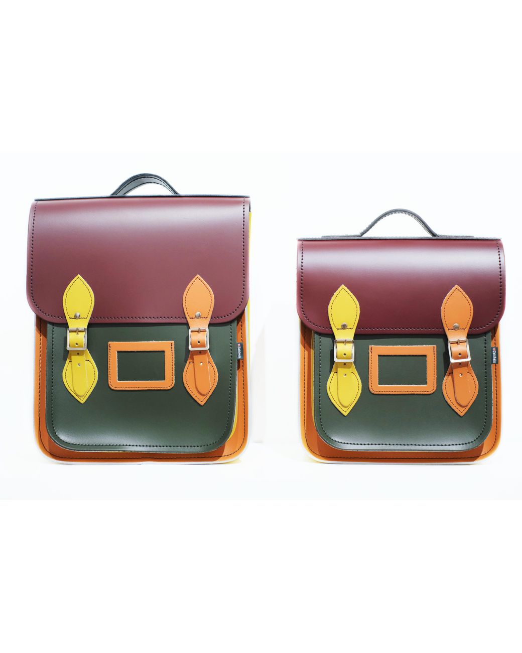 Zatchels Multicolor Handmade Leather City Backpack