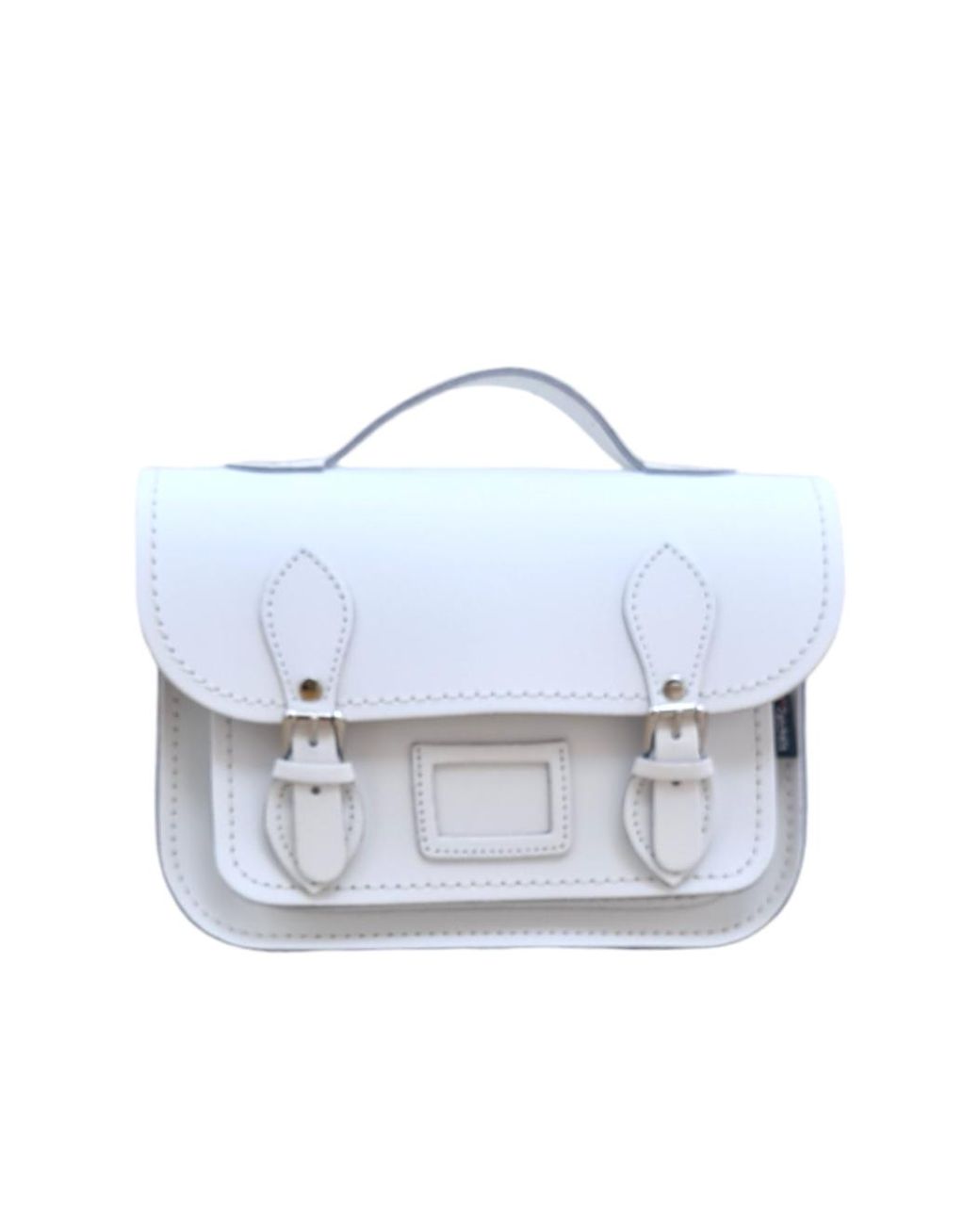 Zatchels Blue Leather Midi Satchel