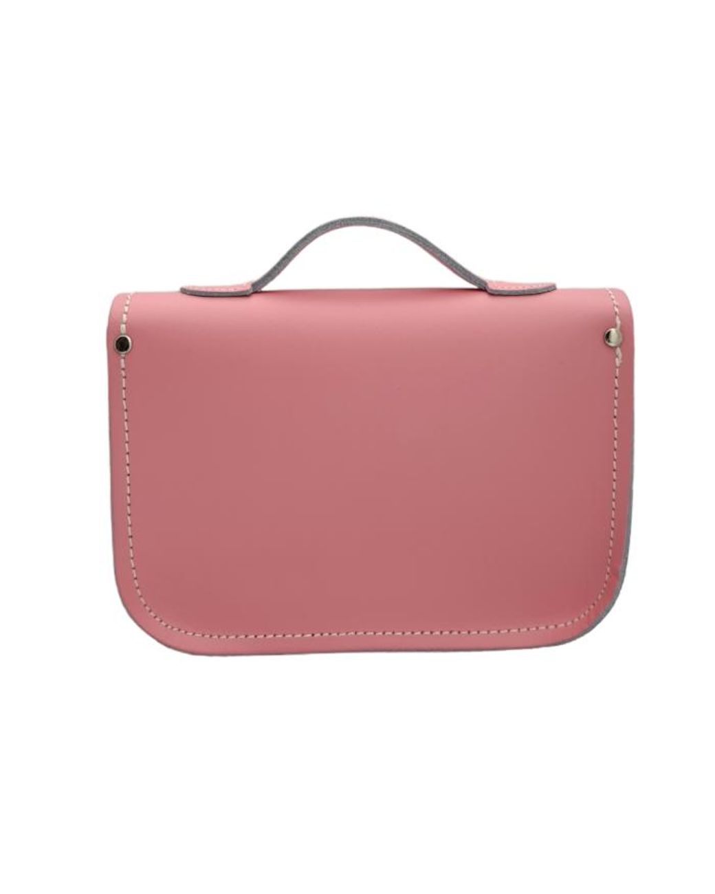 Zatchels Pink Leather Midi Satchel