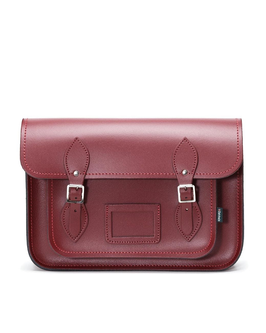 Zatchels Purple Handmade Leather Satchel