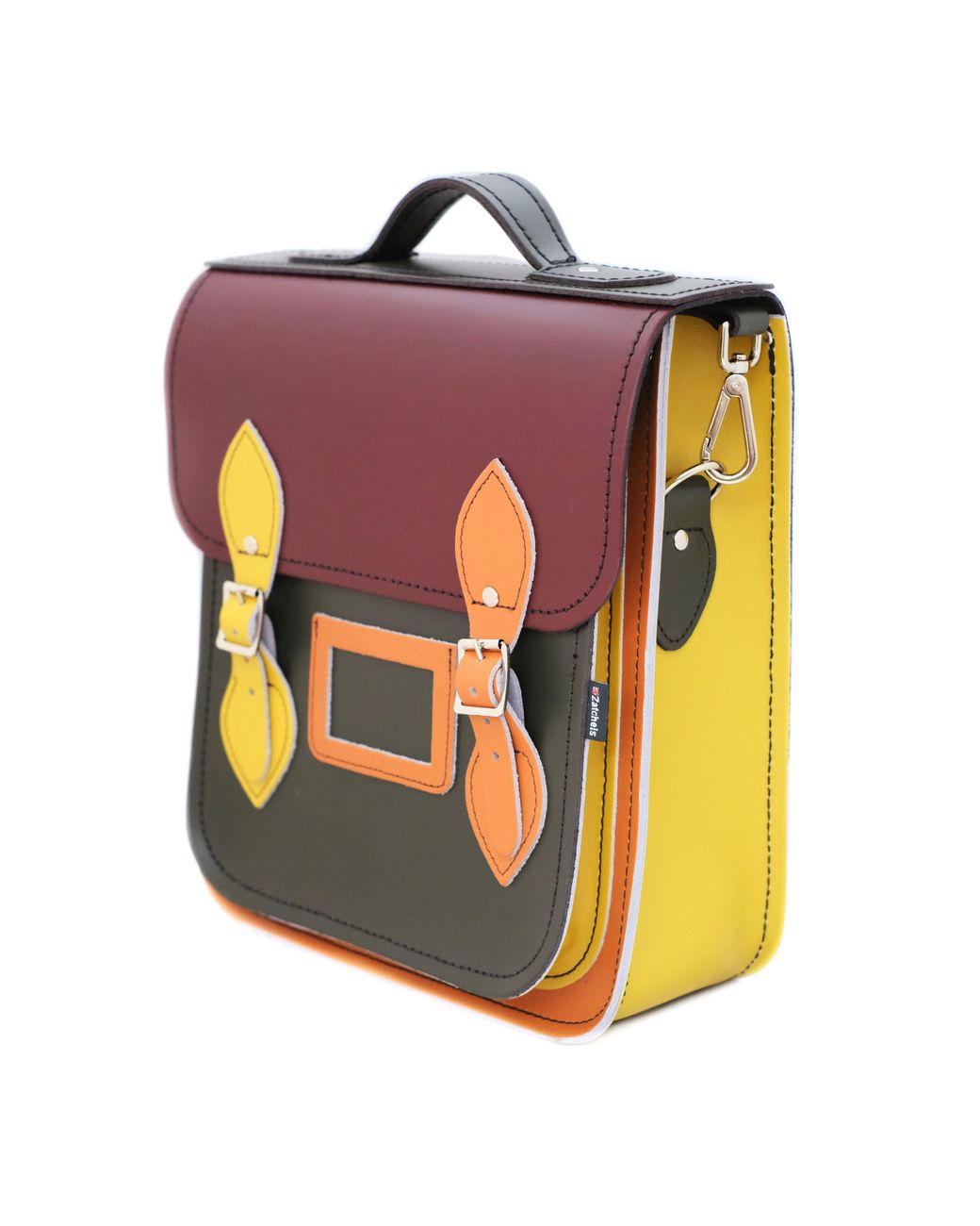Zatchels Multicolor Handmade Leather City Backpack