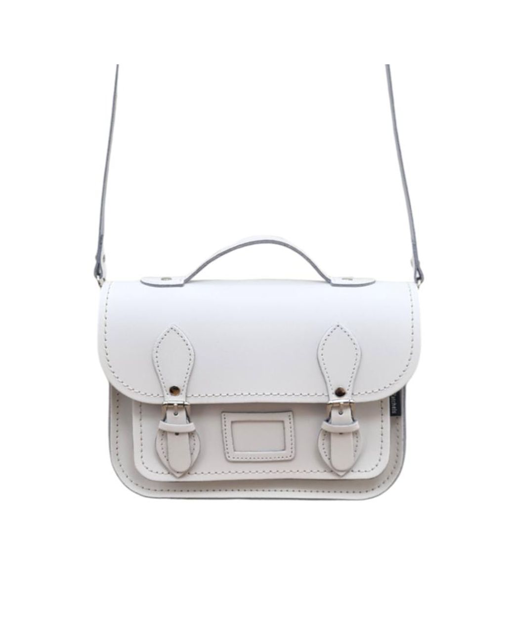 Zatchels Blue Leather Midi Satchel