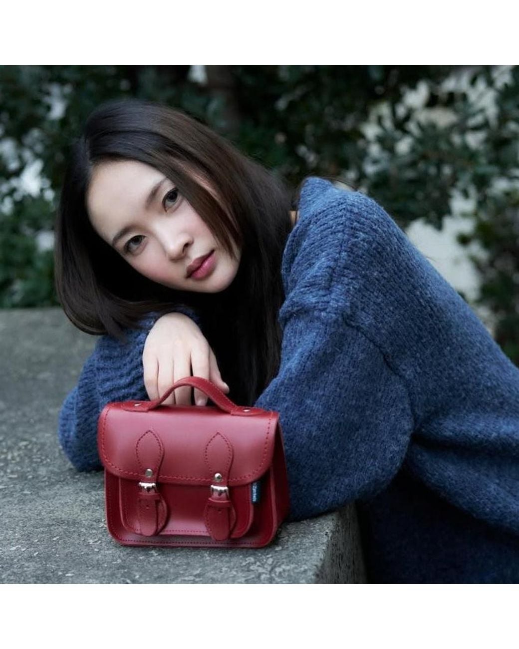 Zatchels Red Handmade Leather Micro Satchel