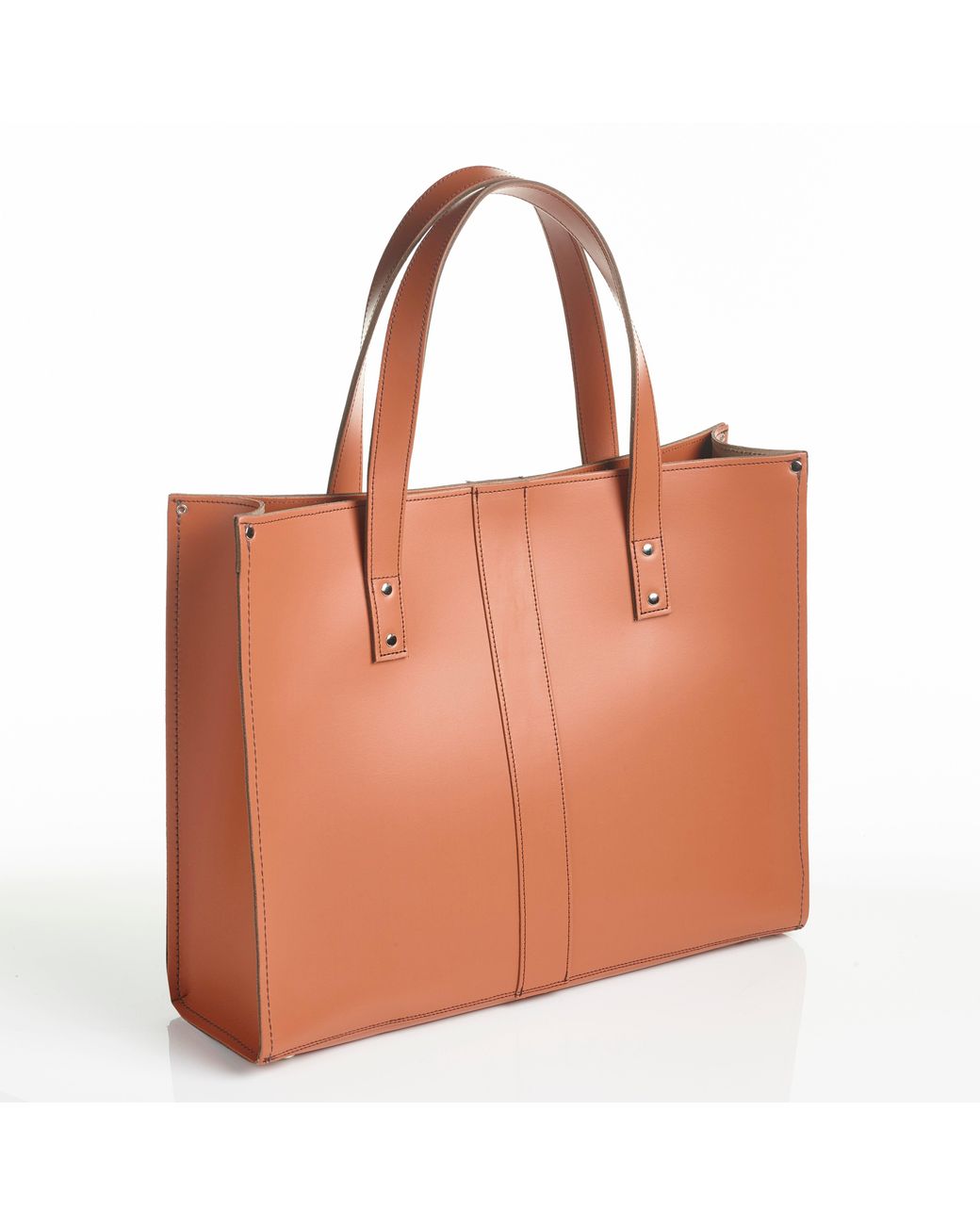 Zatchels Brown Handmade Leather Shopper
