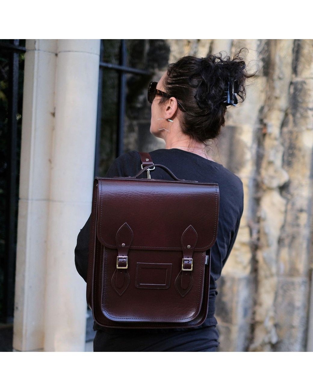 Zatchels Brown Handmade Leather City Backpack