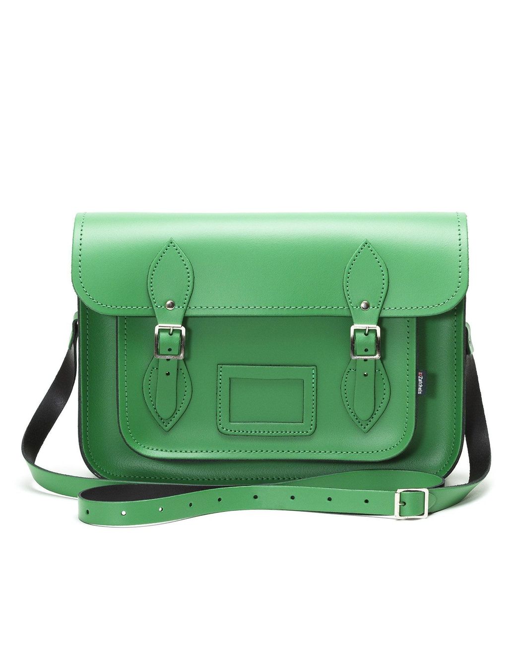 Zatchels Green Handmade Leather Satchel