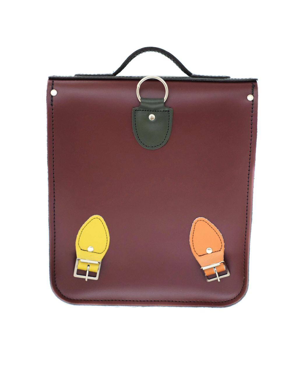 Zatchels Multicolor Handmade Leather City Backpack