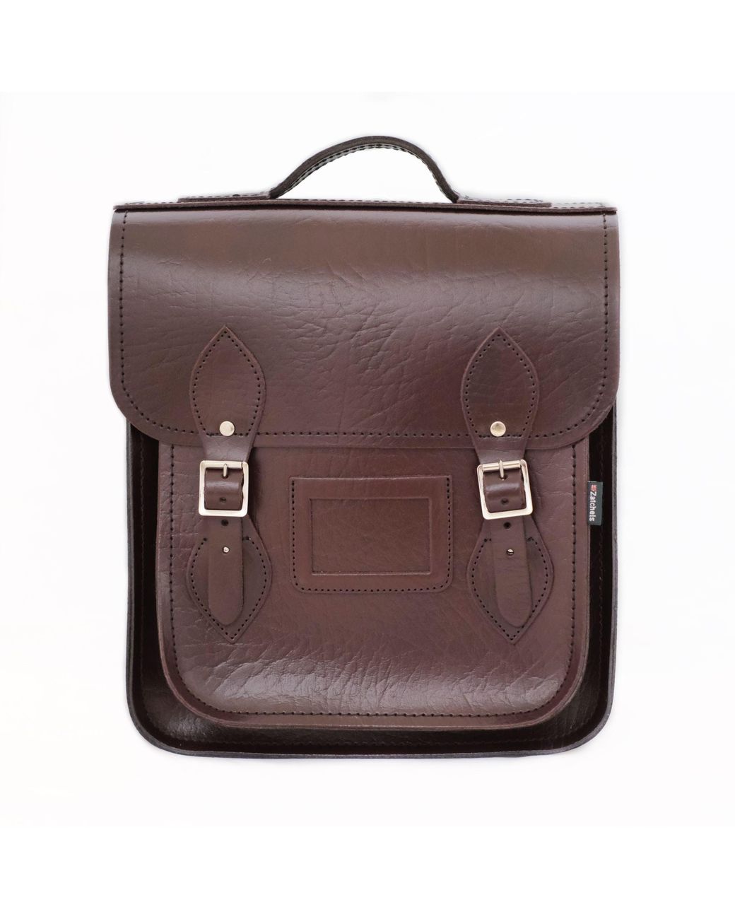 Zatchels Brown Handmade Leather City Backpack