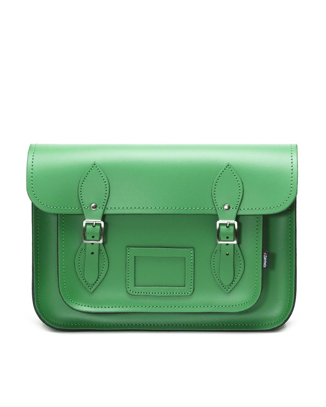 Zatchels Green Handmade Leather Satchel