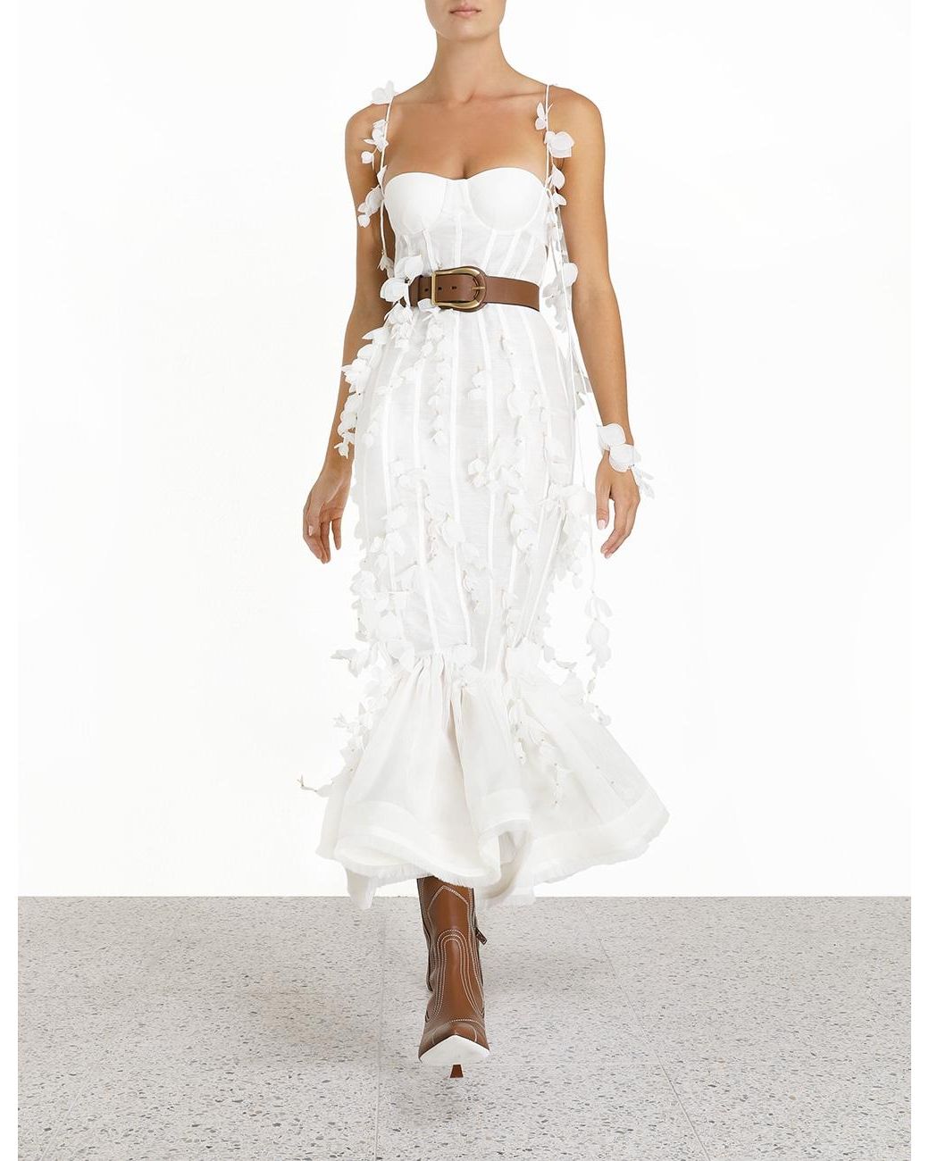 zimmermann white botanica dress