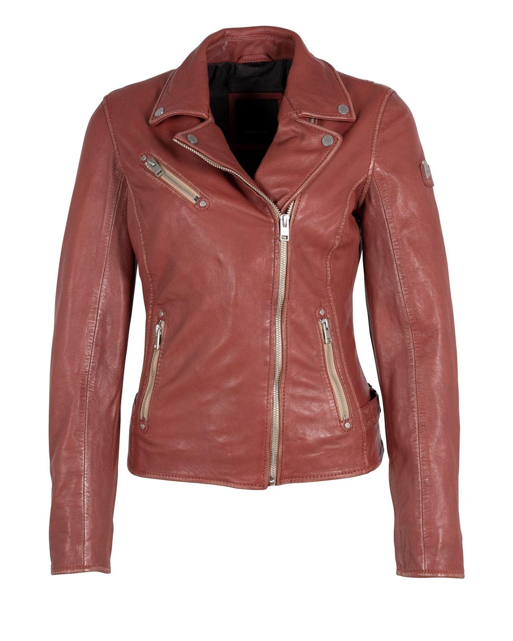 Mauritius Multicolor Sofia Rf Leather Jacket, Astro Dust