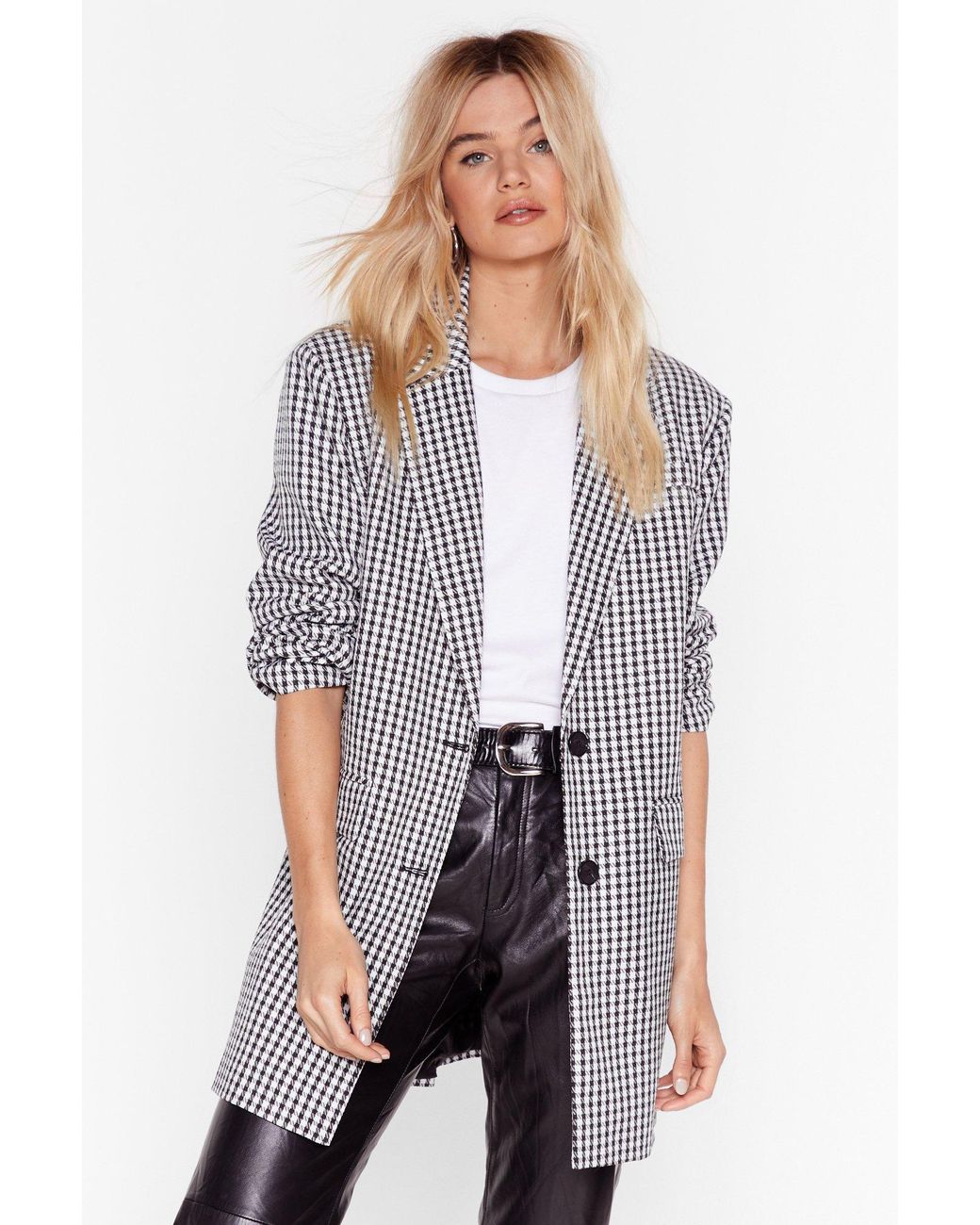 Sale > brown houndstooth blazer womens > in stock
