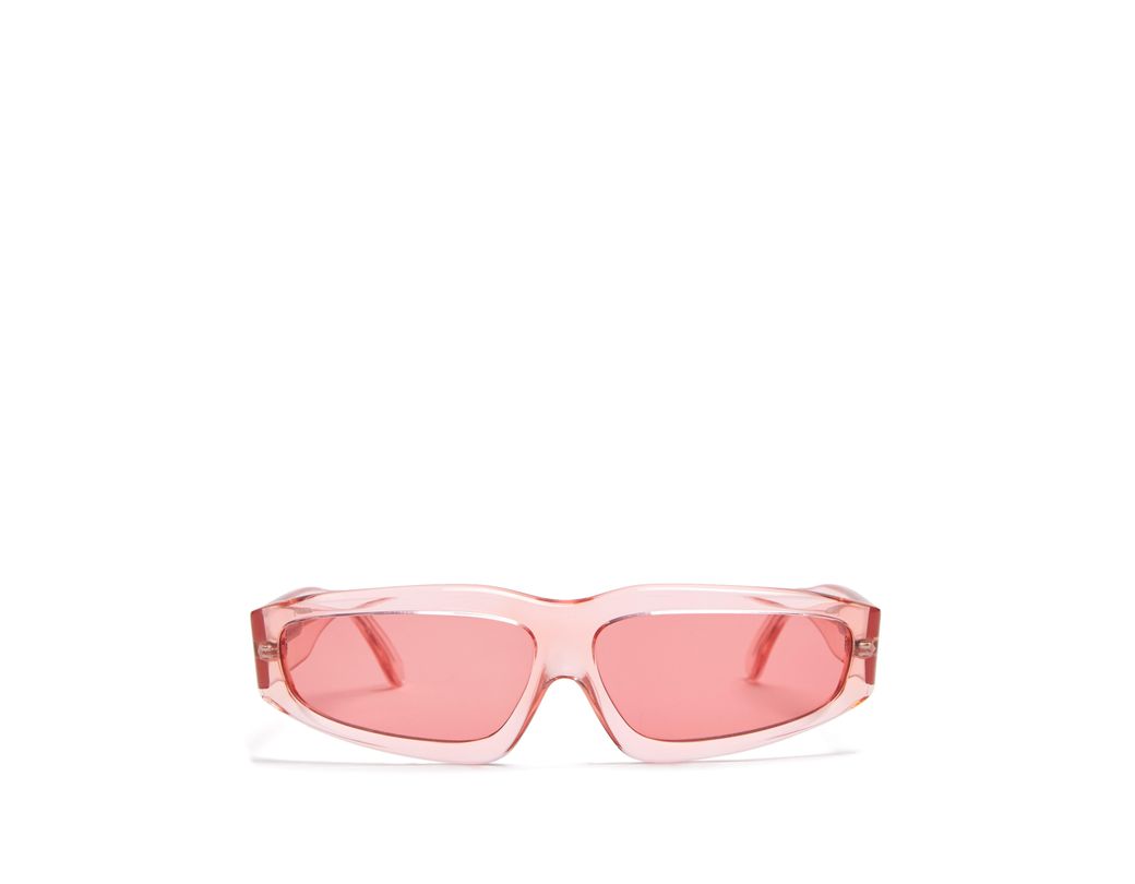 Femme De Acétate Coloris Soleil En Rose Lunettes Rectangulaires wX0PO8kn