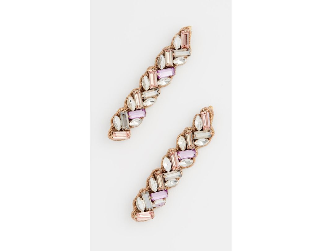 Deepa Gurnani Deepa By Reign Hair Pins In Pink Lyst
