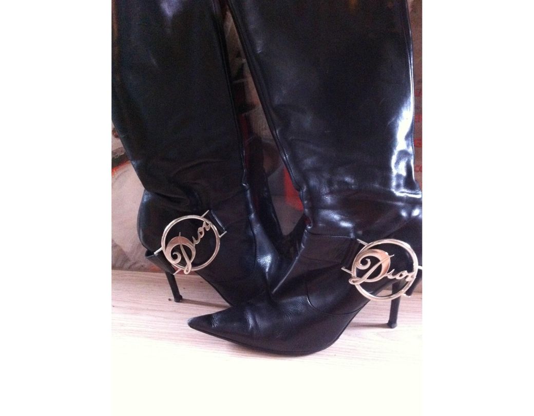 L1215 Catarina Noir mollets Mi Bottes 4Rq35AjL