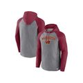 Fanatics Branded Heathered Gray, Burgundy Washington Commanders By Design  Raglan Pullover Hoodie in Purple for Men