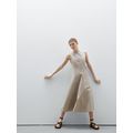 ★ Massimo Dutti★ Cotton blend flounce midi dress 06632585 Poplin flounce midi dress · Sand · Smart / Dresses And