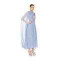 white christmas dresses Blue Hydrangea strapped maxi dress