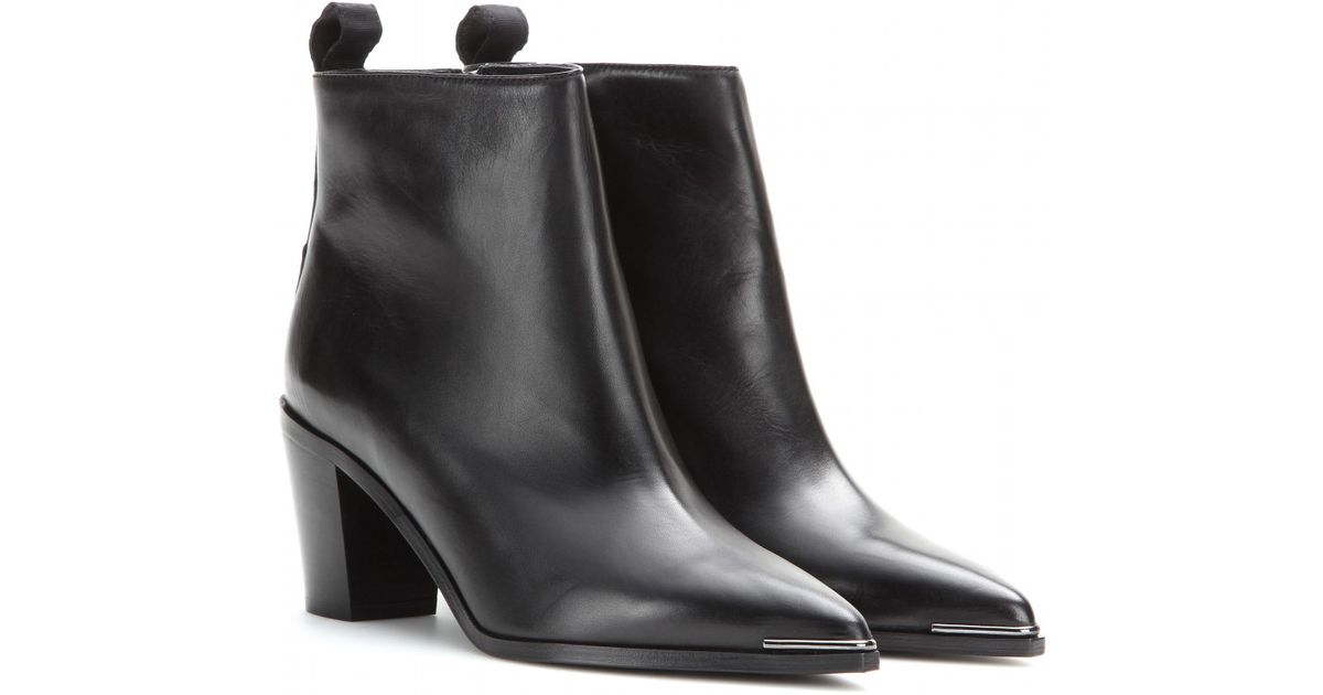 Acne Studios Loma Leather Ankle Boots 