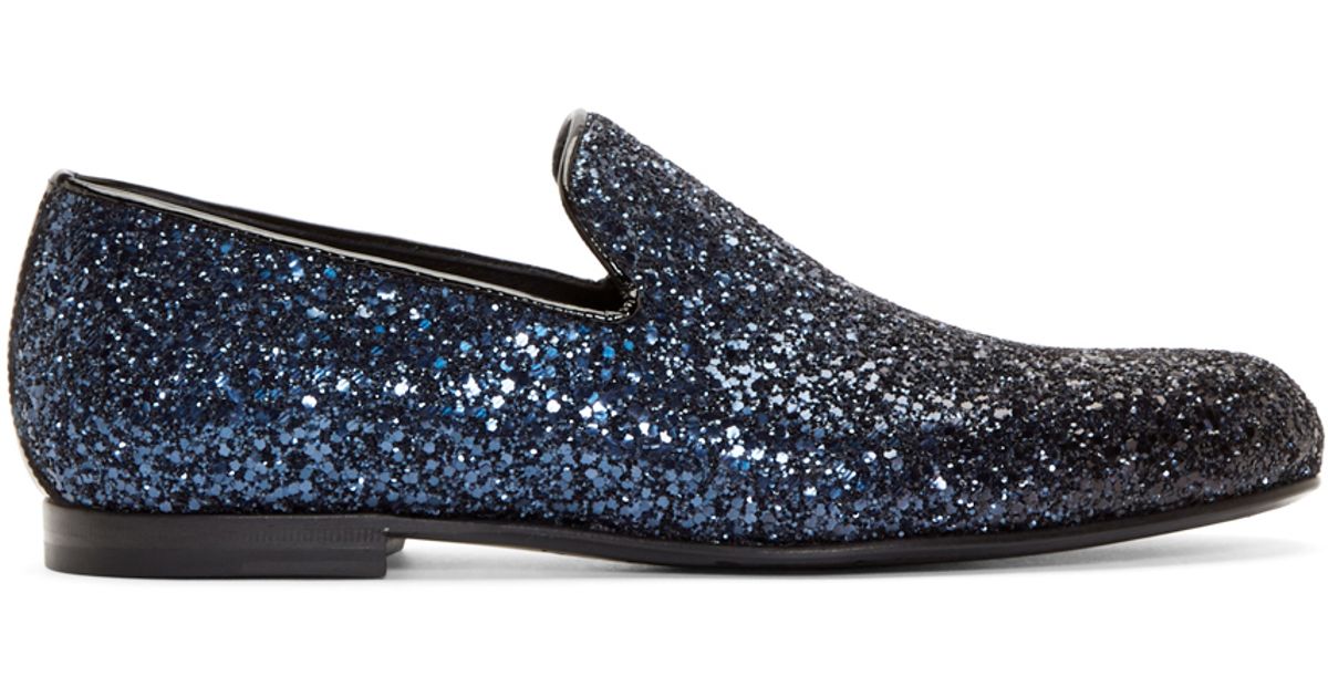 mens glitter loafers