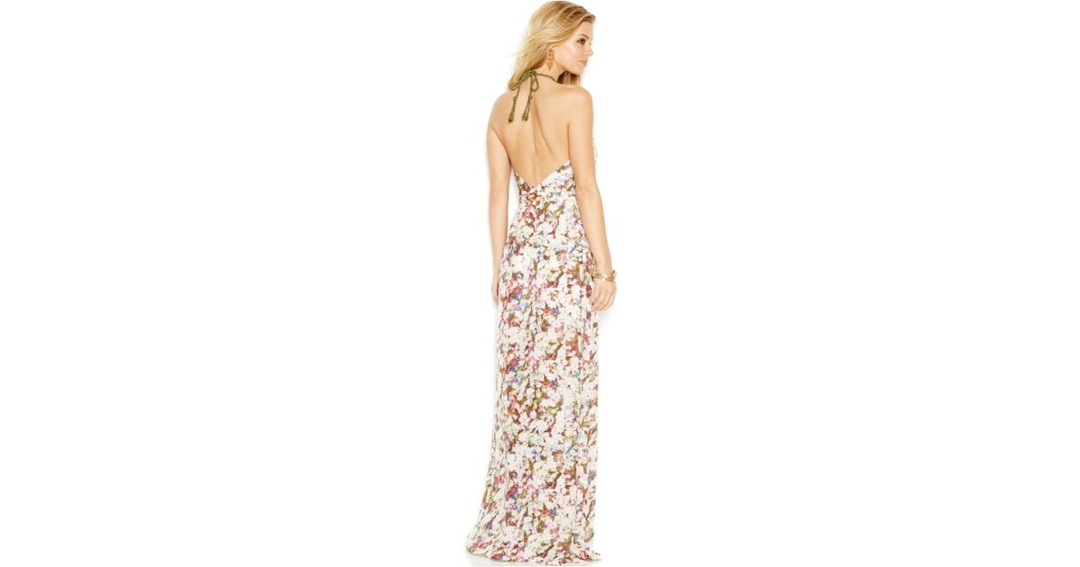 guess floral maxi dress