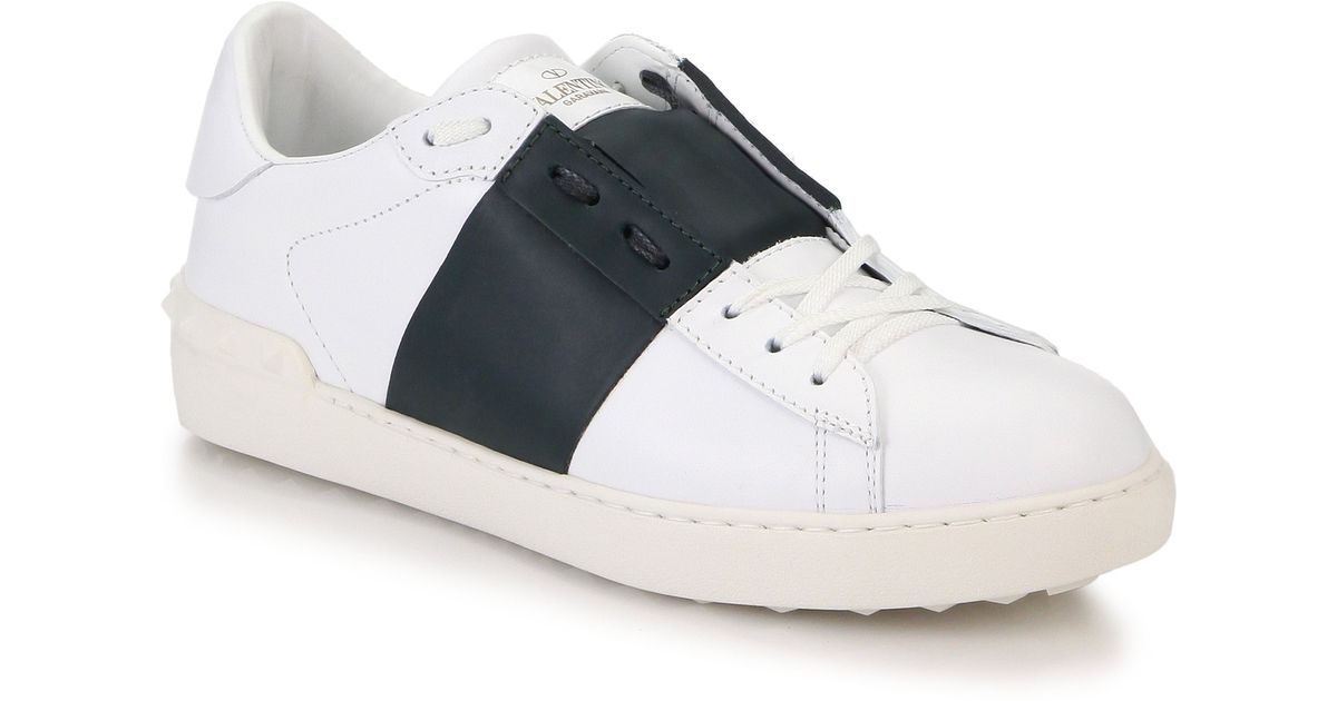 valentino striped sneakers