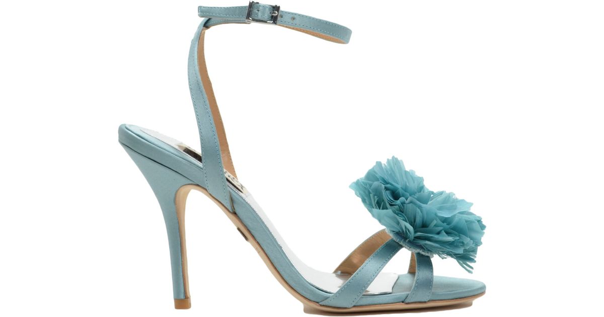 badgley mischka blue sandals