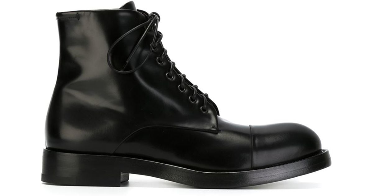 Raparo Classic Military Boots in Black 