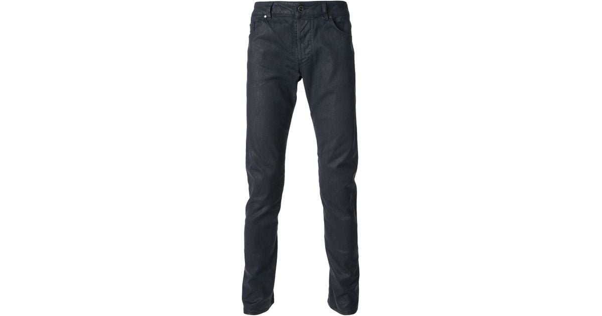 DIESEL Waxed Finish Skinny Jeans in Blue for Men Lyst