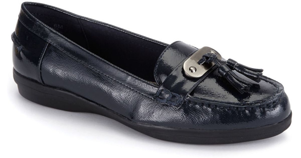 anne klein navy blue flats