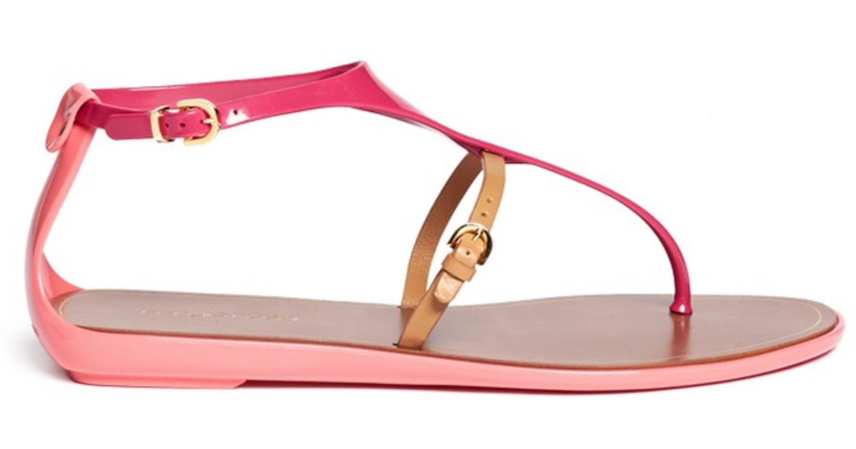 sergio rossi jelly sandals