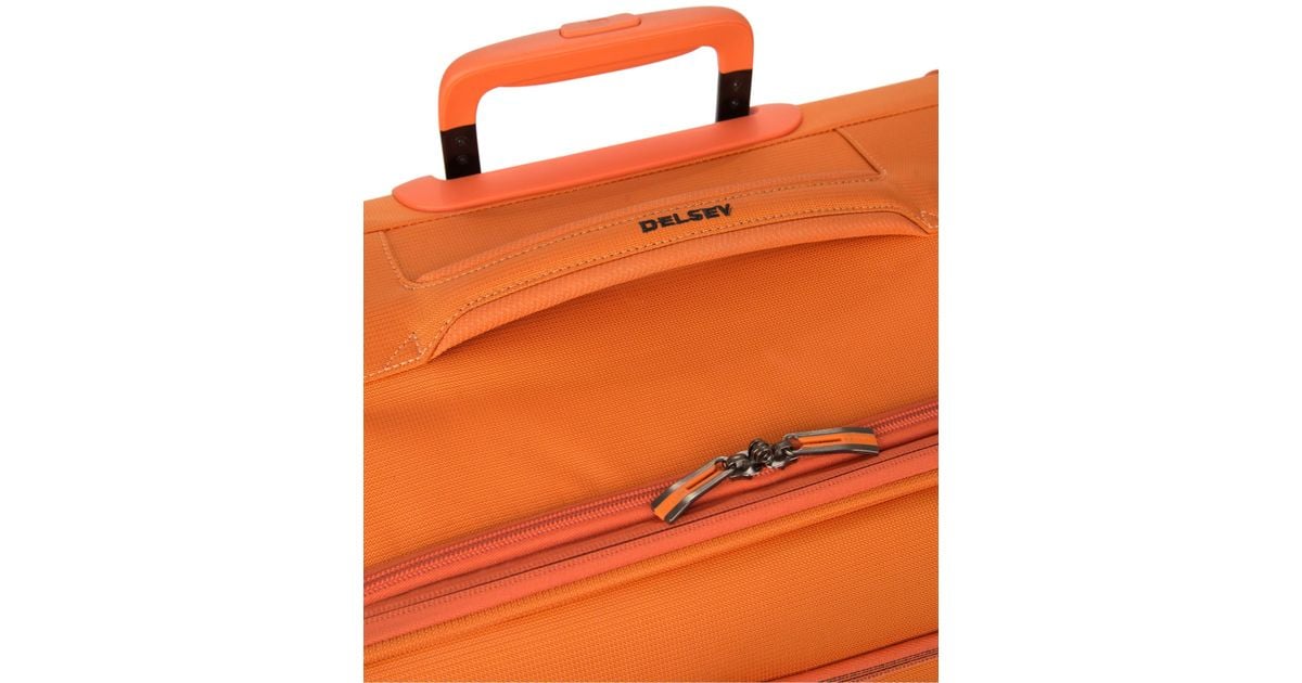 Delsey Hyperlite 2.0 25'' Expanadable Spinner Suitcase in Orange Lyst