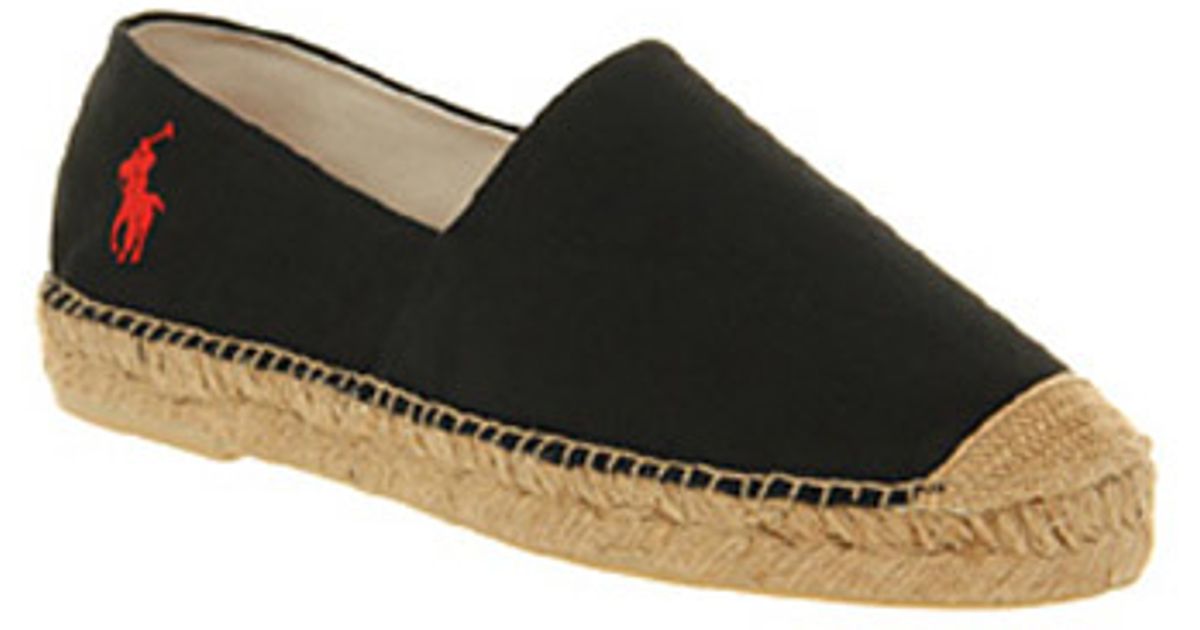 ralph lauren black espadrilles