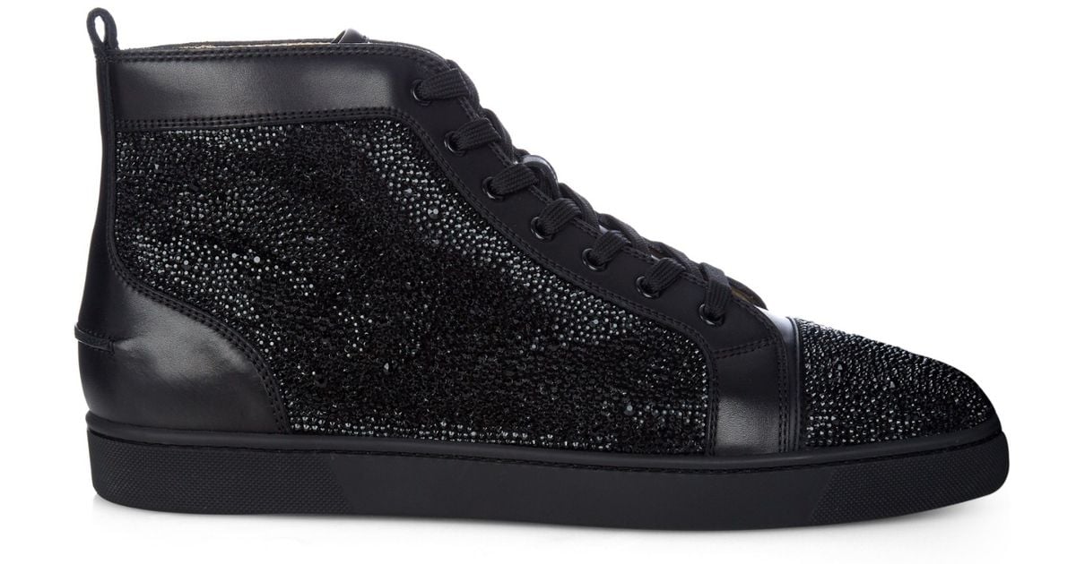christian louboutin high top trainers