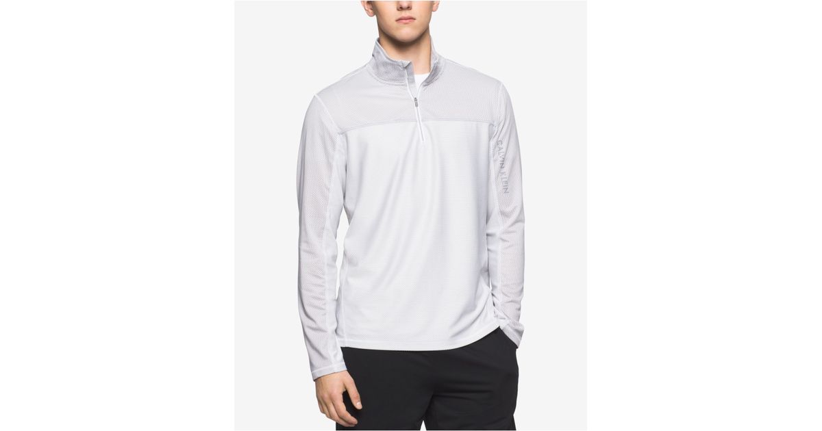 men's quarter zip performance pullover