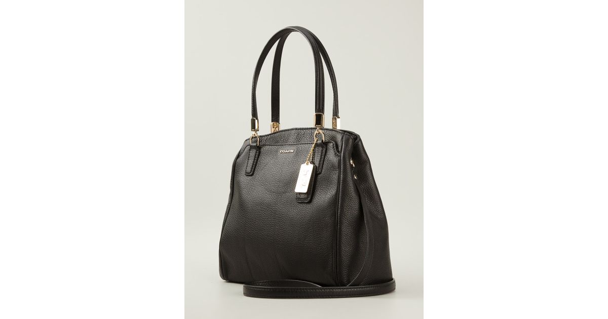 Coach Textured Doctors Bag in Black | Lyst
