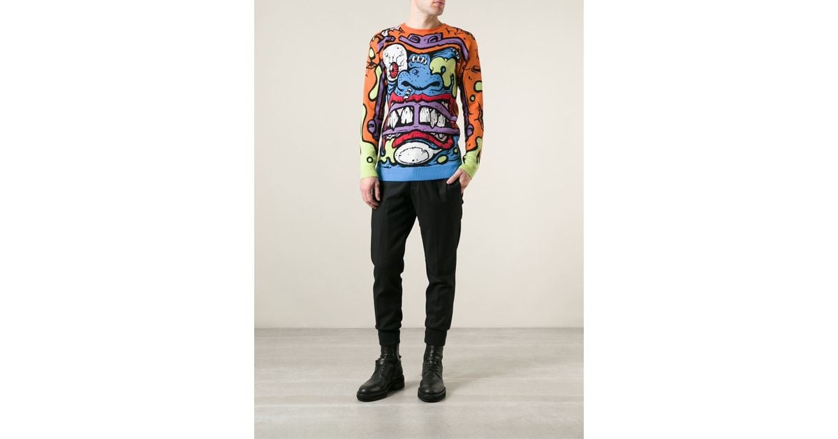 Jeremy Scott Monster Face Sweater for Men | Lyst