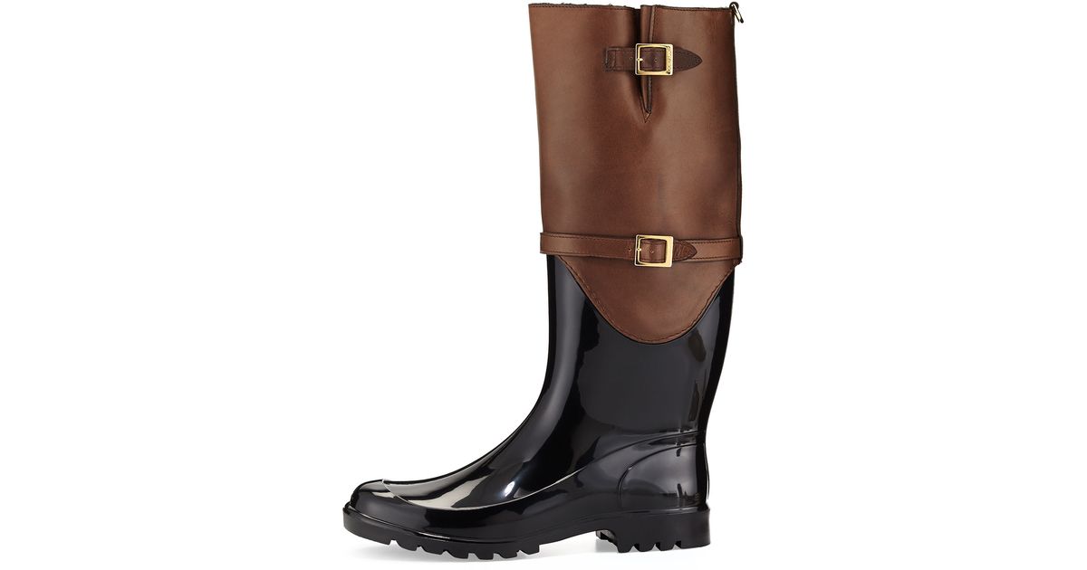 fur lined rain boots