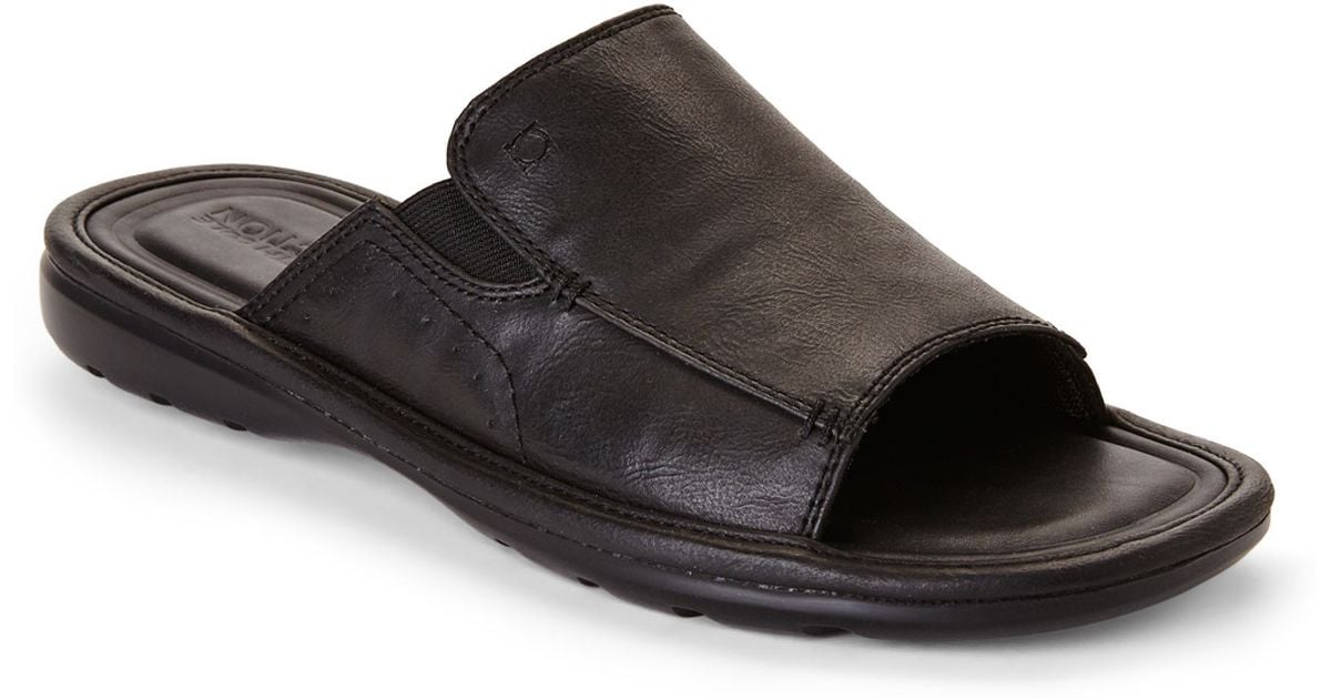 kenneth cole men's leather flip flops