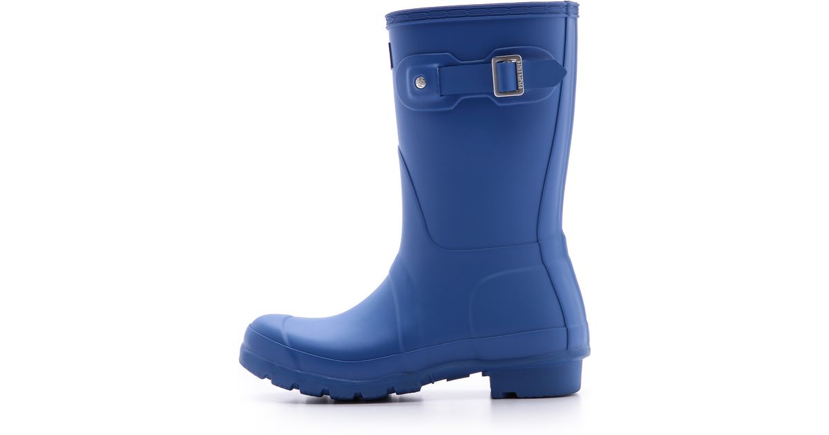 cobalt blue hunter boots
