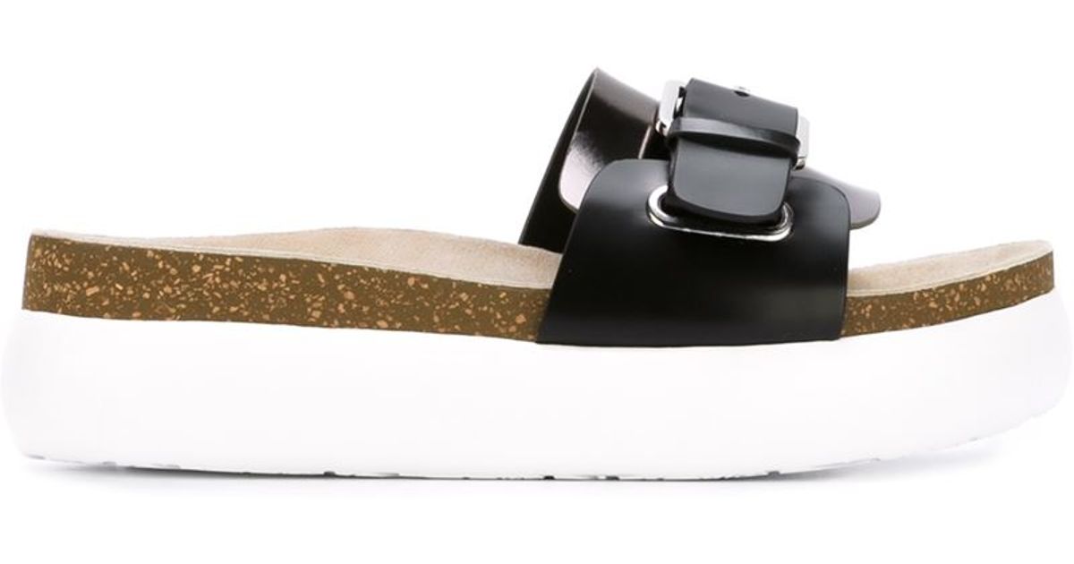 platform sliders black