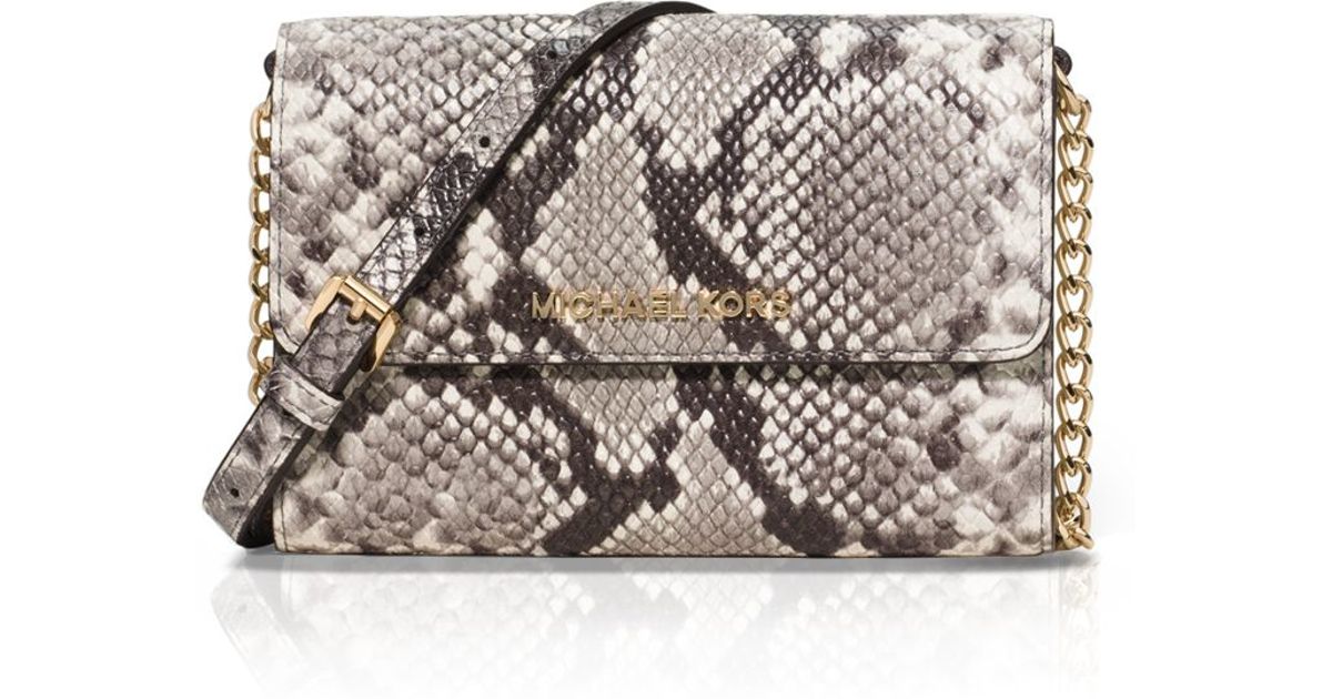 michael kors snakeskin crossbody purse