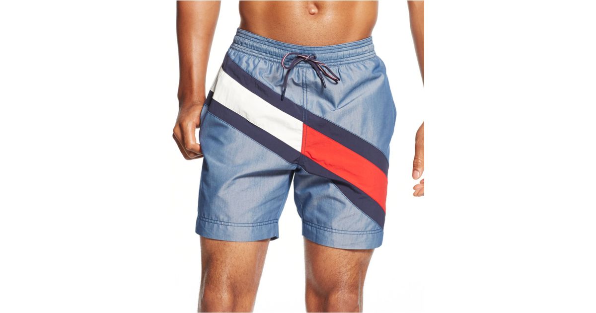tommy hilfiger swim trunks