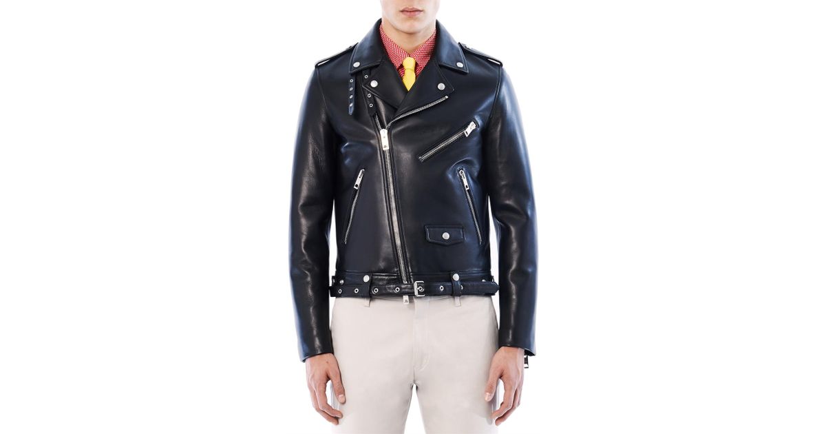 burberry prorsum leather biker jacket