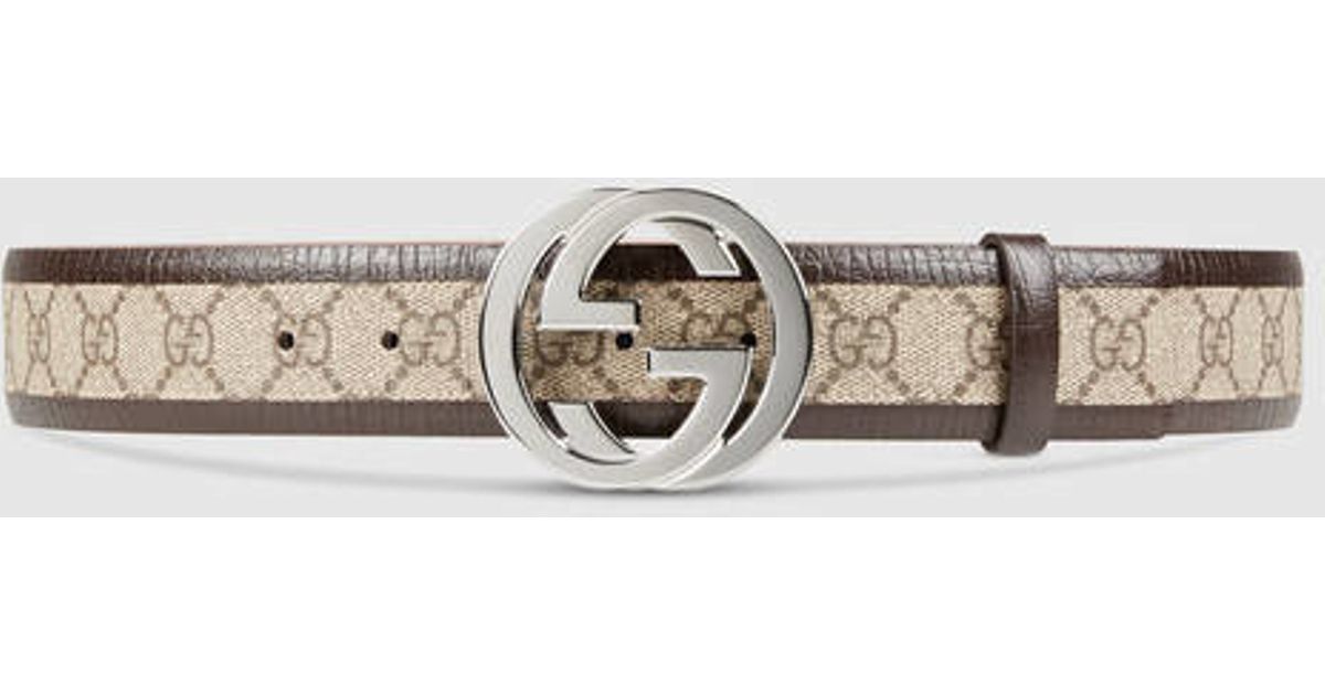 Gucci Canvas Original Gg Belt With 