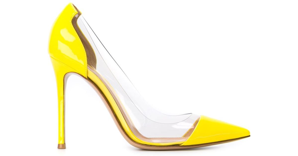 gianvito rossi yellow pumps