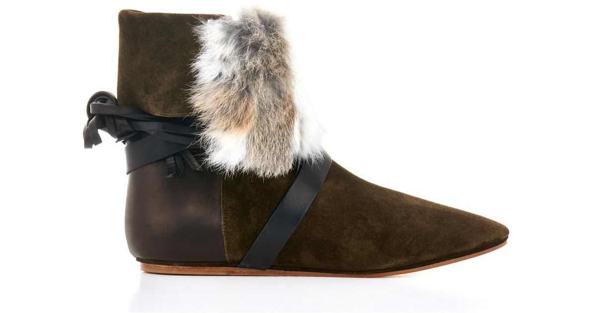 isabel marant fur boots
